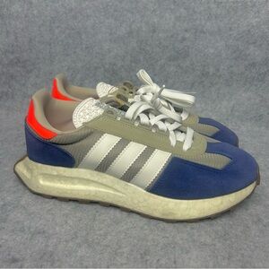 Adidas Retropy E5 Retro Running Shoes Men Youth 7 Blue White Gray Sneakers